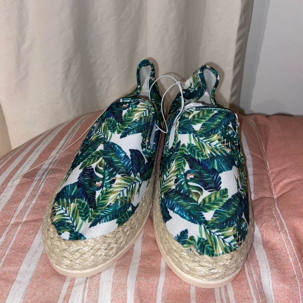 Espadrille - Palm Tree Tropical Print